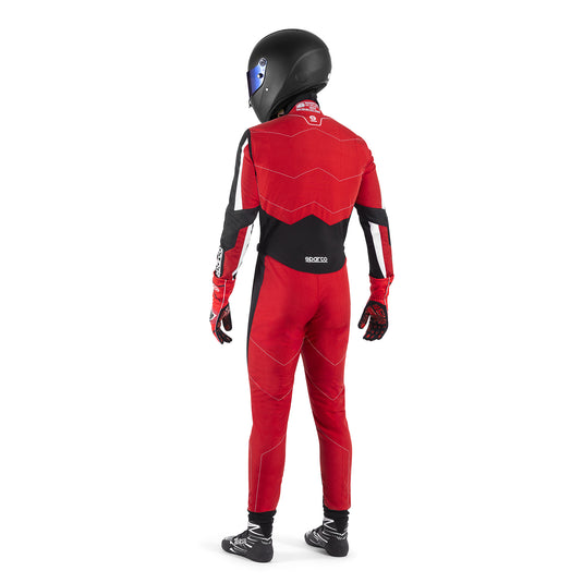 Tuta Kart Bambino Sparco Kerb Advanced Rosso / Nero (CIK-FIA KC.017.24-0)