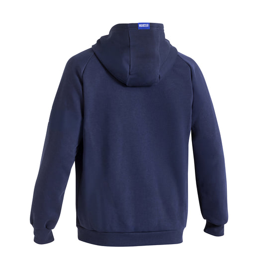 Felpa con Cappuccio e Zip Sparco Gulf - Blu Marine