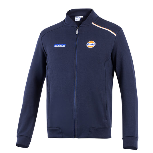 Felpa con Zip Sparco Gulf - Blu Marine