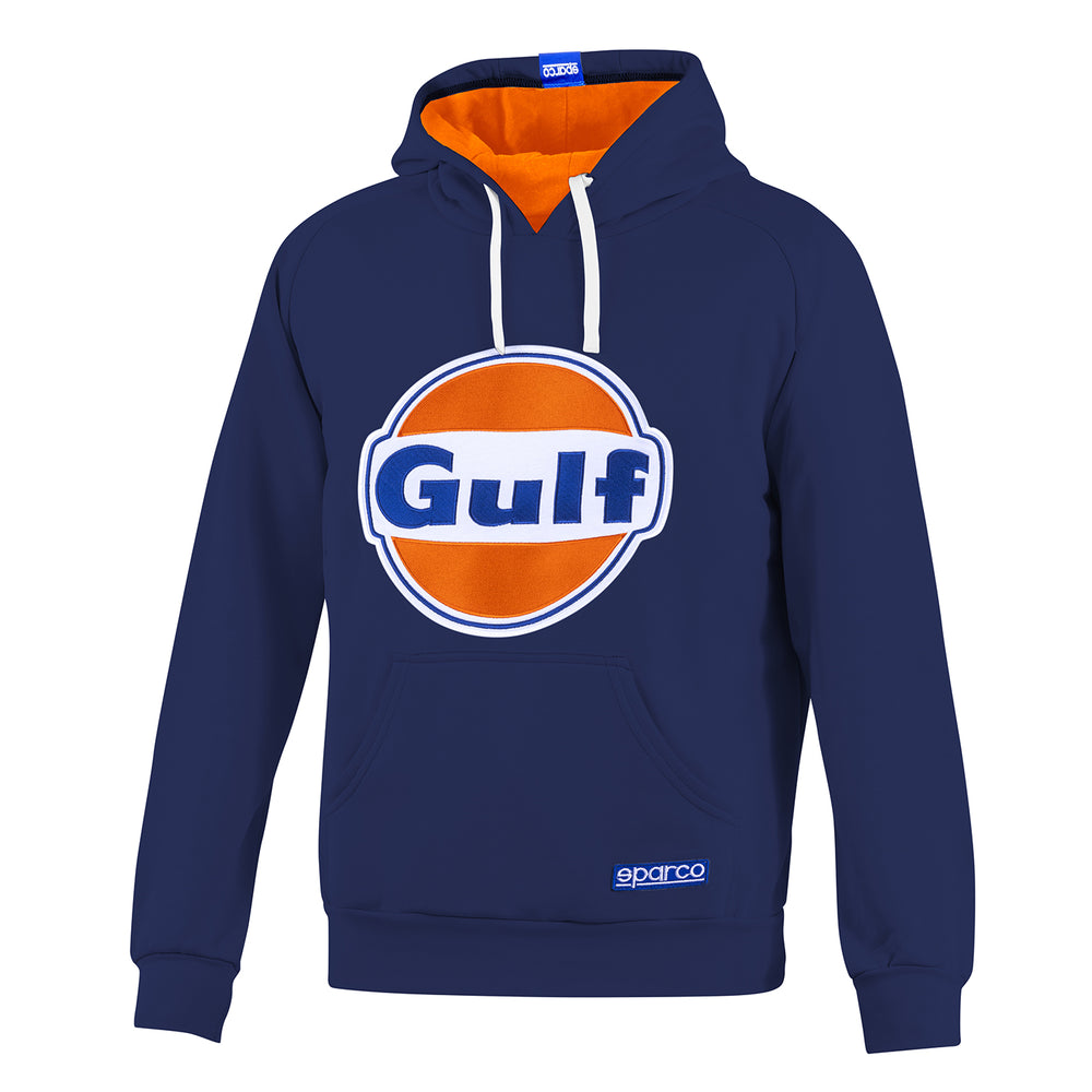Felpa con Cappuccio Sparco Gulf - Blu Marine