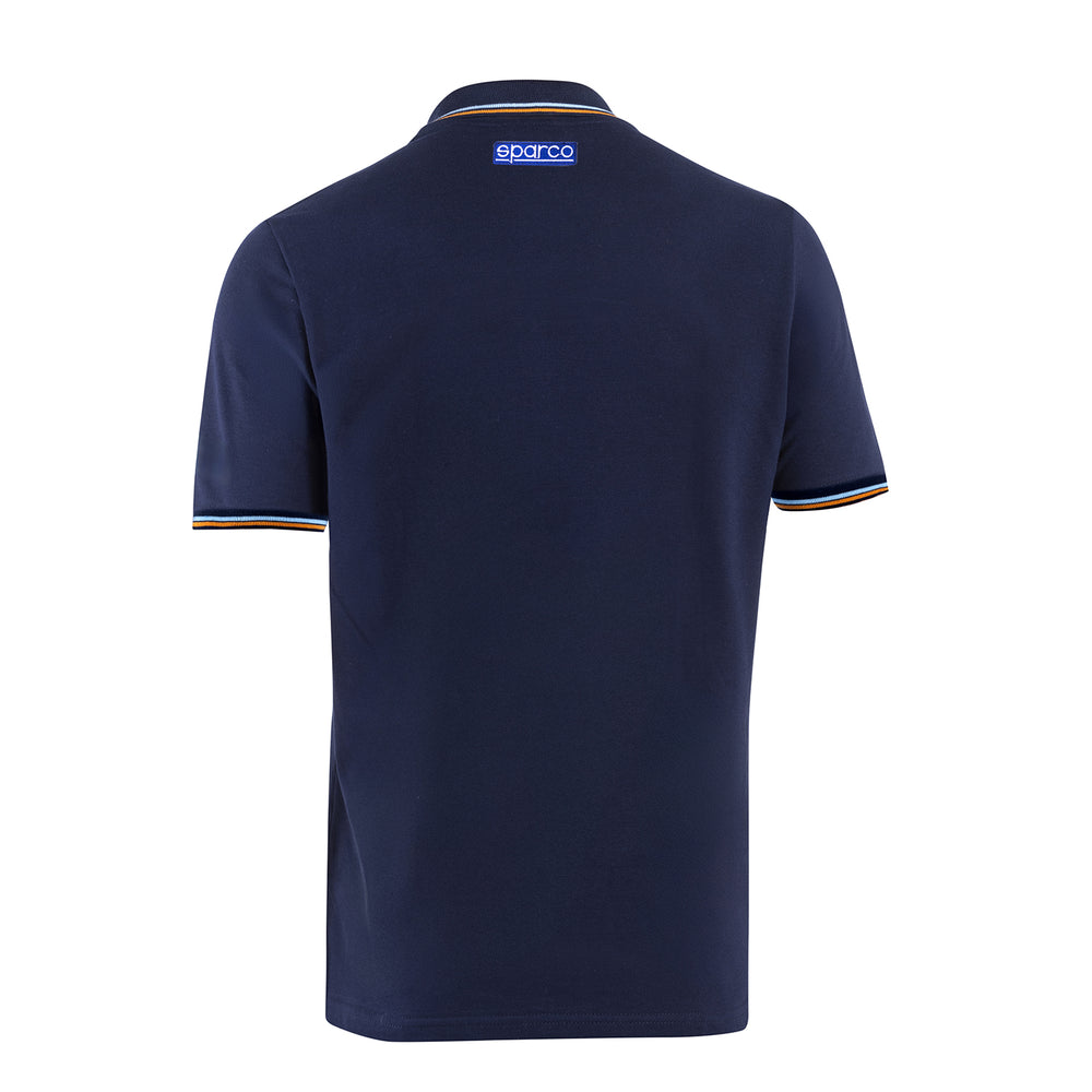 Polo in Piqué con Taschino Sparco Gulf - Blu Marine