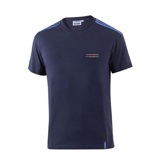 T-Shirt Sparco Martini Racing Top Stripes - Blu Marine