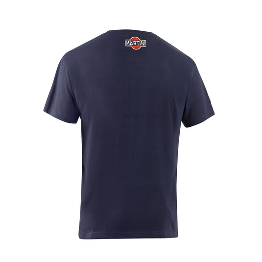 T-Shirt Sparco Martini Racing Top Stripes - Blu Marine
