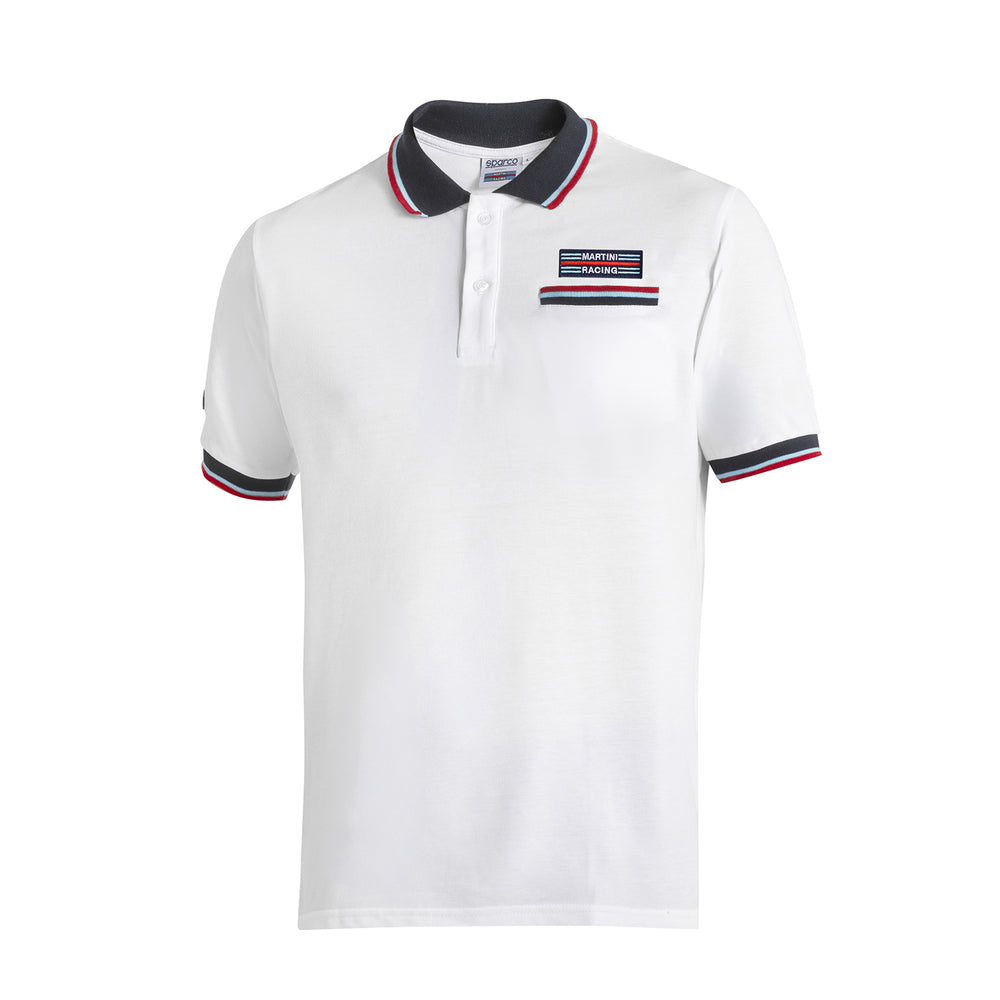 Polo con Taschino Sparco Martini Racing - Bianco
