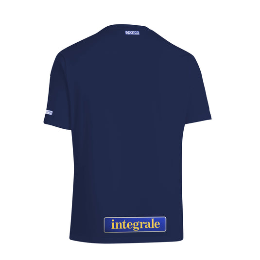T-Shirt Sparco Lancia HF Heritage Delta Integrale - Blu Marine / Giallo