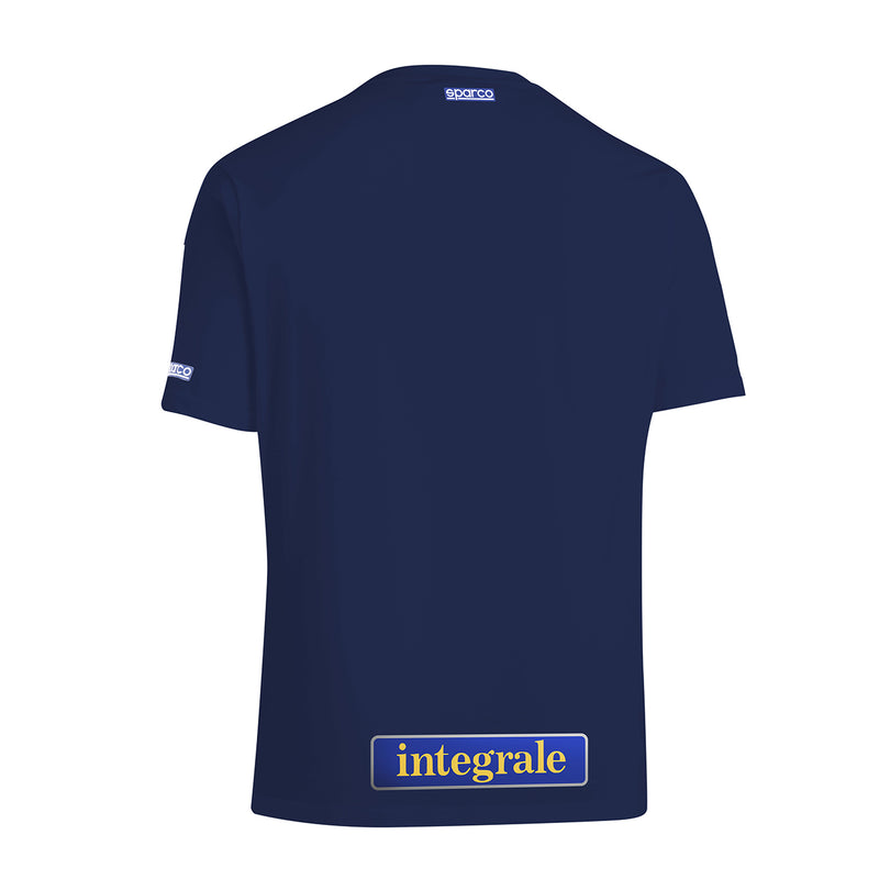 Carica immagine in Galleria Viewer, T-Shirt Sparco Lancia HF Heritage Delta Integrale - Blu Marine / Bianco
