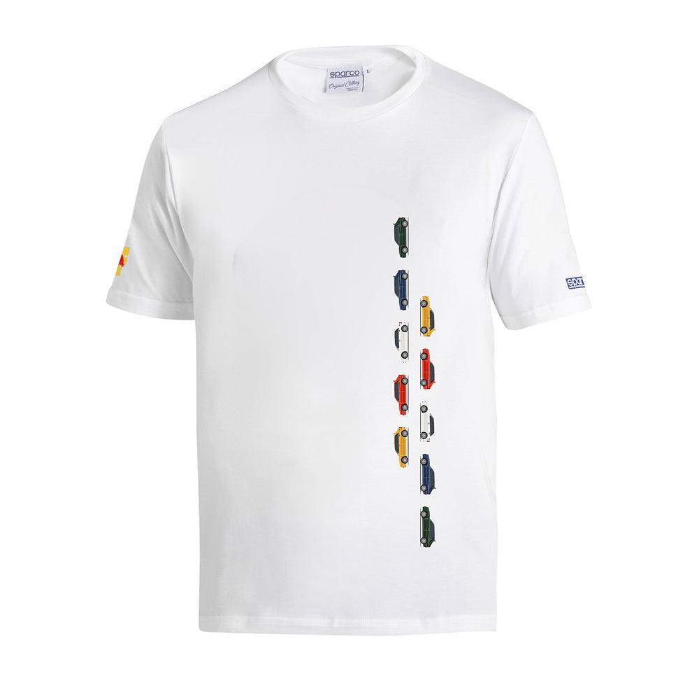 T-Shirt Sparco Lancia HF Heritage Delta Collections - Bianco
