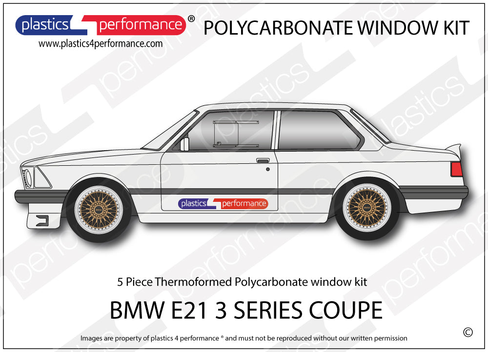 Vetri in Policarbonato per BMW E21 Coupé