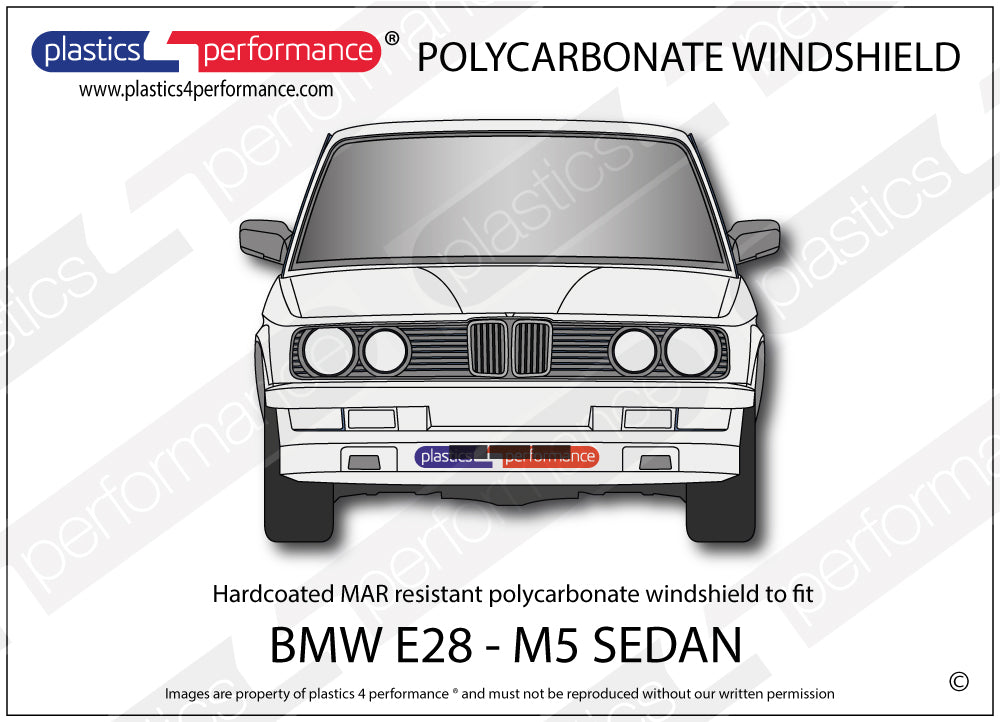 Vetri in Policarbonato per BMW E28 Berlina