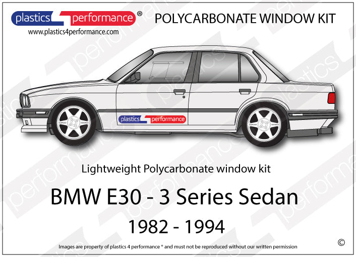 Vetri in Policarbonato per BMW E30 Berlina