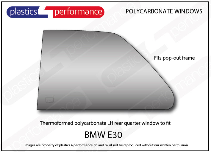 Vetri in Policarbonato per BMW E30 Coupé (88-91)