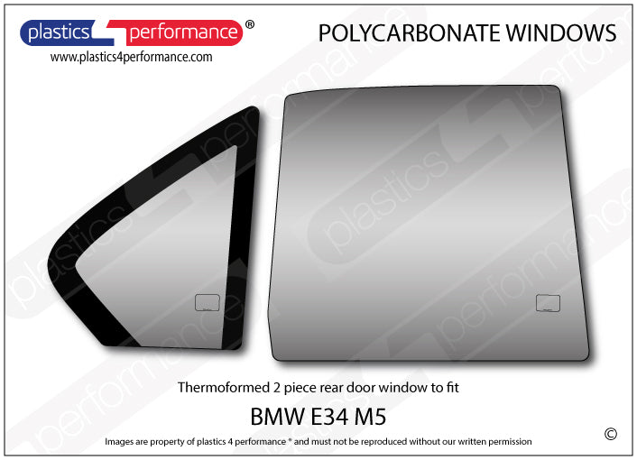 Carica immagine in Galleria Viewer, Vetri in Policarbonato per BMW M5 E34
