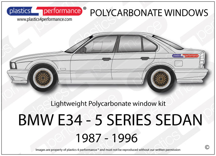 Vetri in Policarbonato per BMW M5 E34