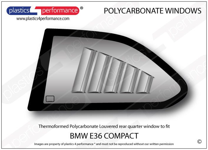 Carica immagine in Galleria Viewer, Vetri in Policarbonato per BMW E36 Compact
