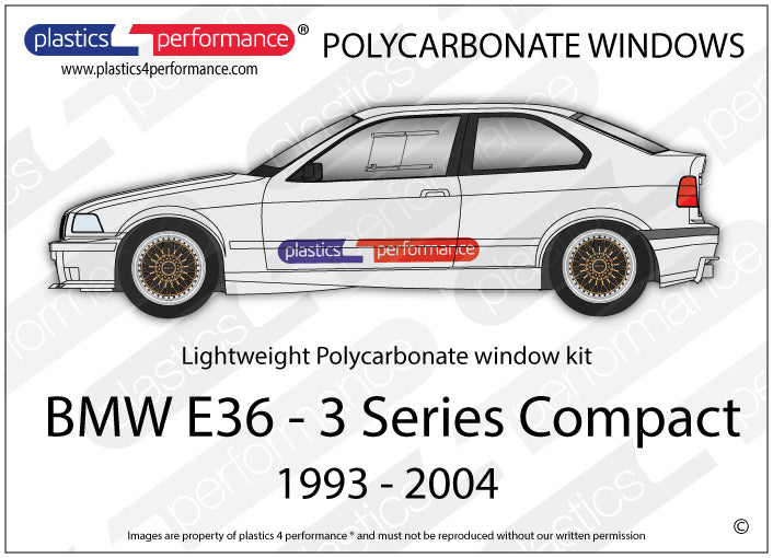 Vetri in Policarbonato per BMW E36 Compact
