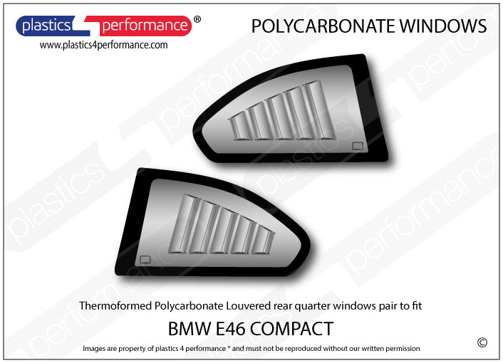 Vetri in Policarbonato per BMW E46 Compact