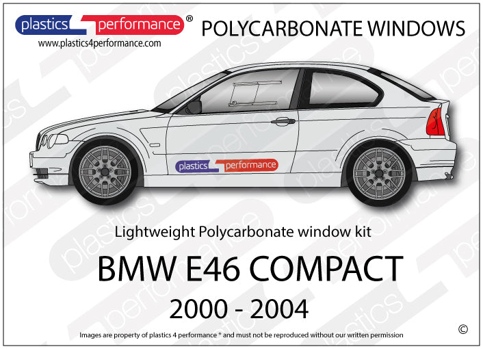 Carica immagine in Galleria Viewer, Vetri in Policarbonato per BMW E46 Compact
