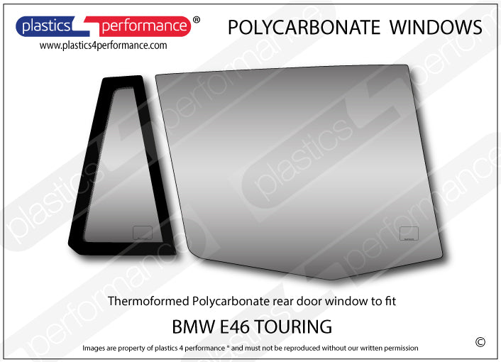 Carica immagine in Galleria Viewer, Vetri in Policarbonato per BMW E46 Touring
