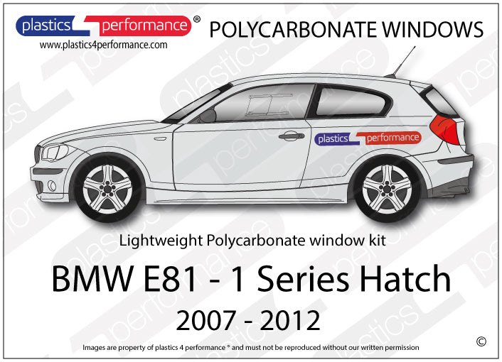Carica immagine in Galleria Viewer, Vetri in Policarbonato per BMW E81 3 Porte
