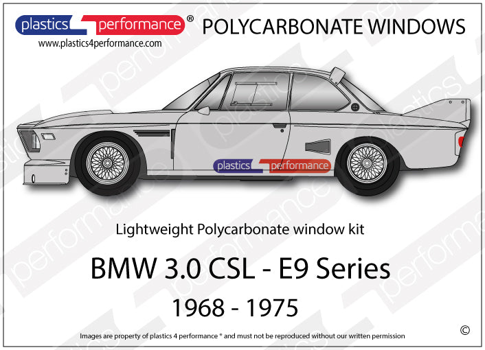 Carica immagine in Galleria Viewer, Vetri in Policarbonato per BMW 3.0 CSL E9
