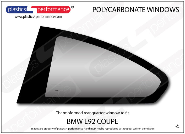 Vetri in Policarbonato per BMW E92 Coupé