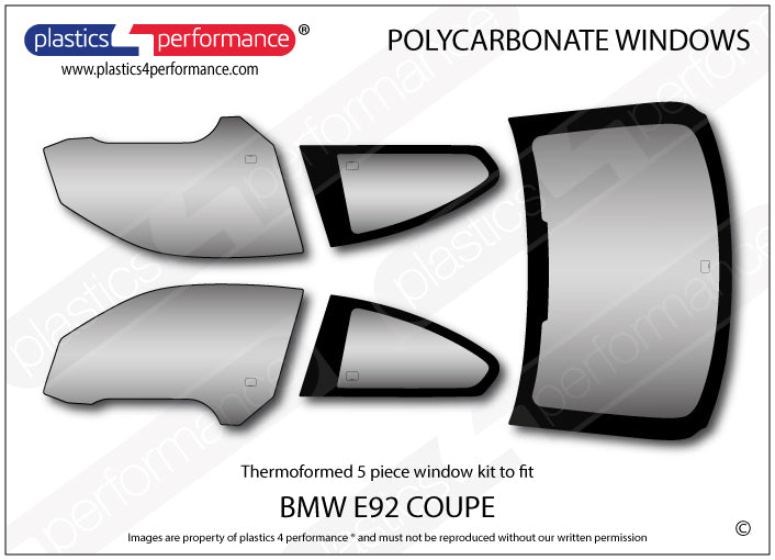Vetri in Policarbonato per BMW E92 Coupé