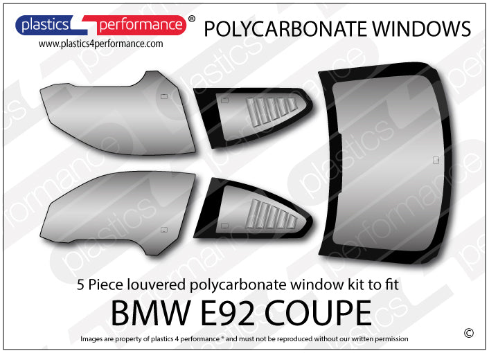 Vetri in Policarbonato per BMW E92 Coupé