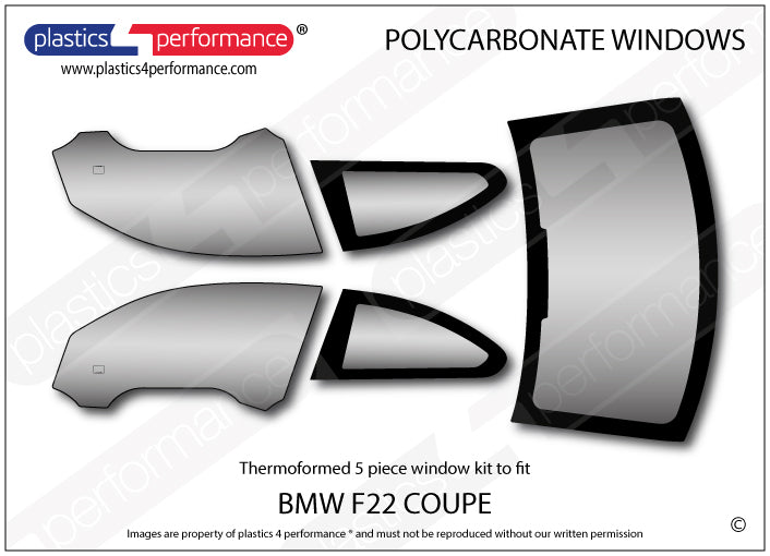 Vetri in Policarbonato per BMW F22 Coupé