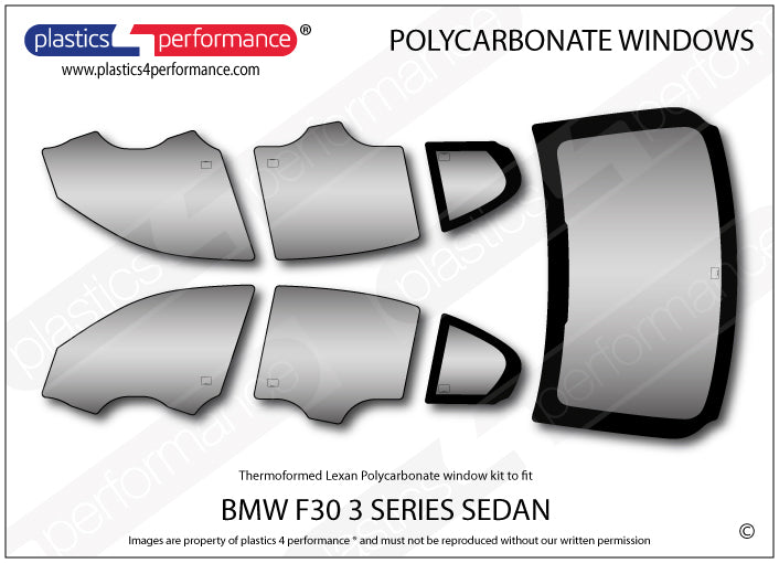 Carica immagine in Galleria Viewer, Vetri in Policarbonato per BMW F30 Berlina
