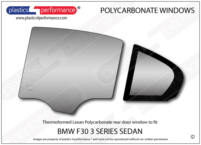 Carica immagine in Galleria Viewer, Vetri in Policarbonato per BMW F30 Berlina
