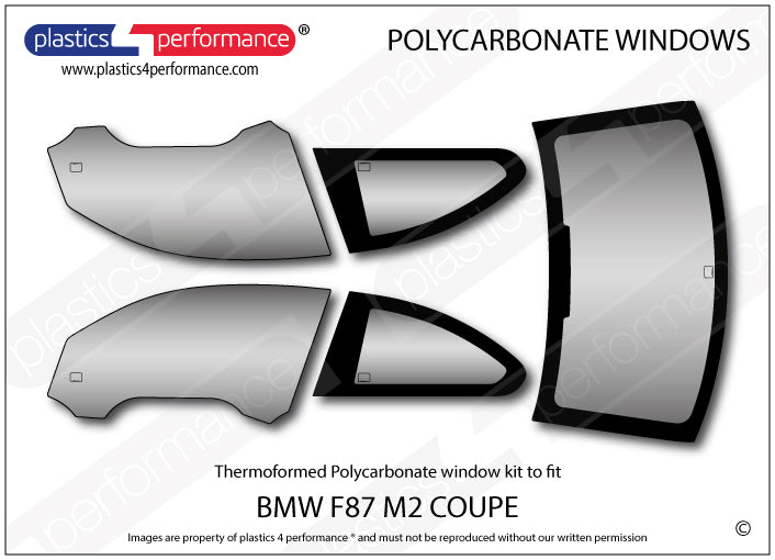 Carica immagine in Galleria Viewer, Vetri in Policarbonato per BMW M2 F87
