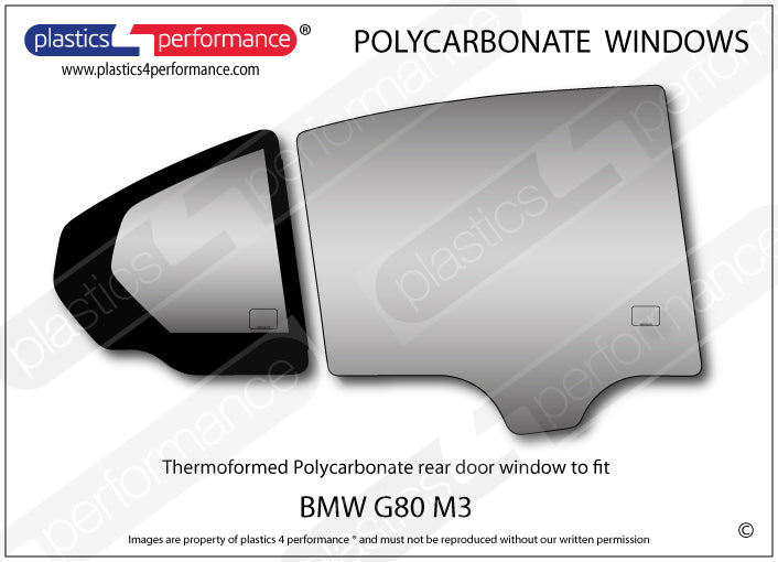 Carica immagine in Galleria Viewer, Vetri in Policarbonato per BMW M3 G80 Berlina
