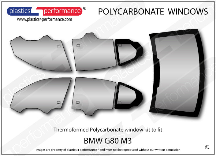 Vetri in Policarbonato per BMW M3 G80 Berlina