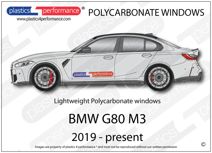 Carica immagine in Galleria Viewer, Vetri in Policarbonato per BMW M3 G80 Berlina
