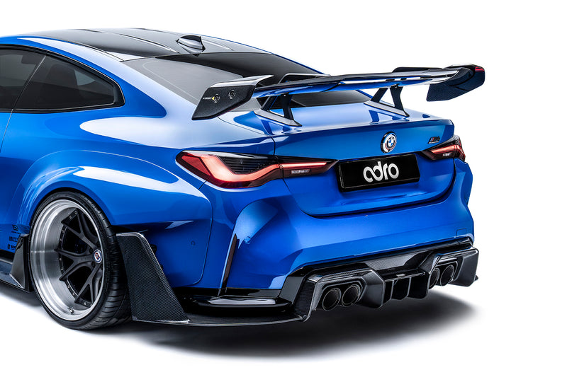 Carica immagine in Galleria Viewer, Alettone Adro AT-R3 "Swan Neck" in Carbonio per BMW G80 M3
