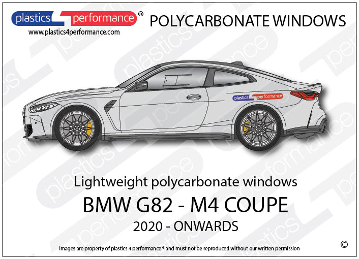 Carica immagine in Galleria Viewer, Vetri in Policarbonato per BMW M4 Competition G82
