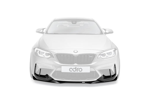 Lip e Prese d'Aria Paraurti Anteriore Adro in Carbonio per BMW F87 M2