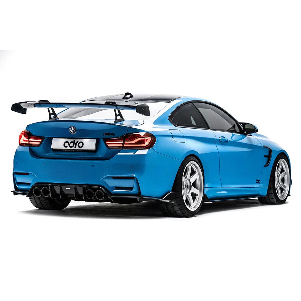 Alettone Adro AT-R1 "Swan Neck" in Carbonio con Deflettori Curvi per BMW F82 M4