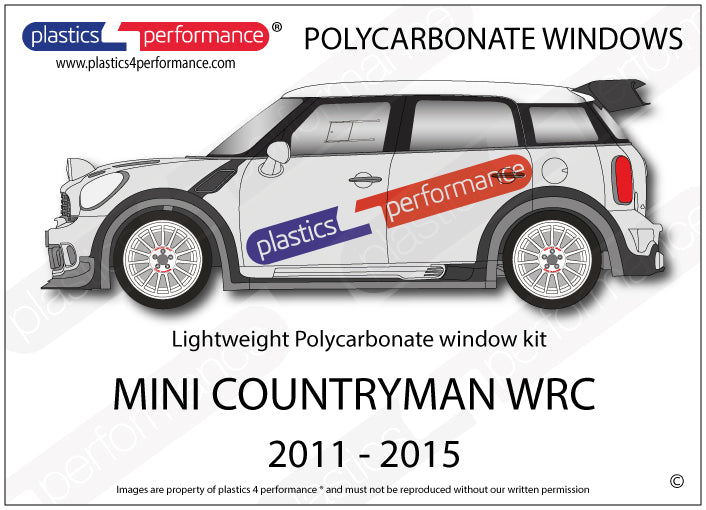 Vetri in Policarbonato per Mini Countryman WRC