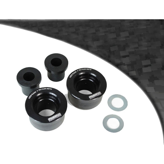 Boccola Powerflex Black posteriore assale anteriore BMW E30 corpo alluminio