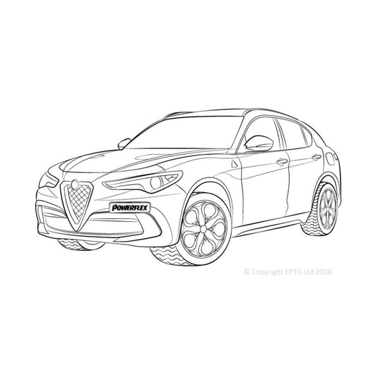 Silent block Powerflex Alfa Romeo Stelvio (2017-)