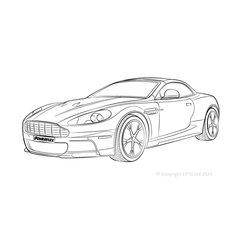 Carica immagine in Galleria Viewer, Silent block Powerflex Aston Martin DBS V12 (2007-2012)
