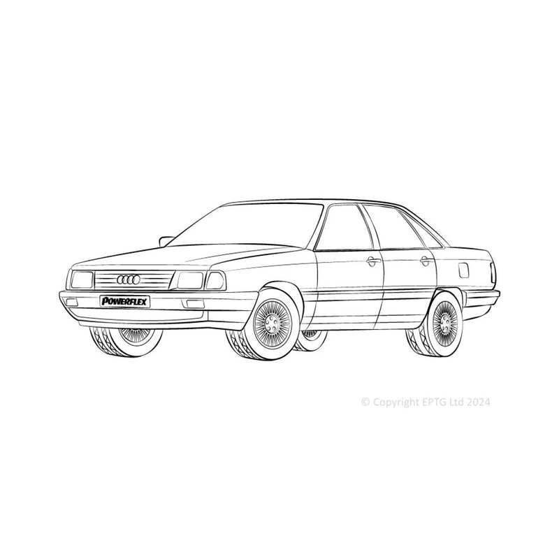 Carica immagine in Galleria Viewer, Silent block Powerflex Audi 100 inc anteriore Type 43 (C2) &amp; 44 (C3) (06/76-12/90)
