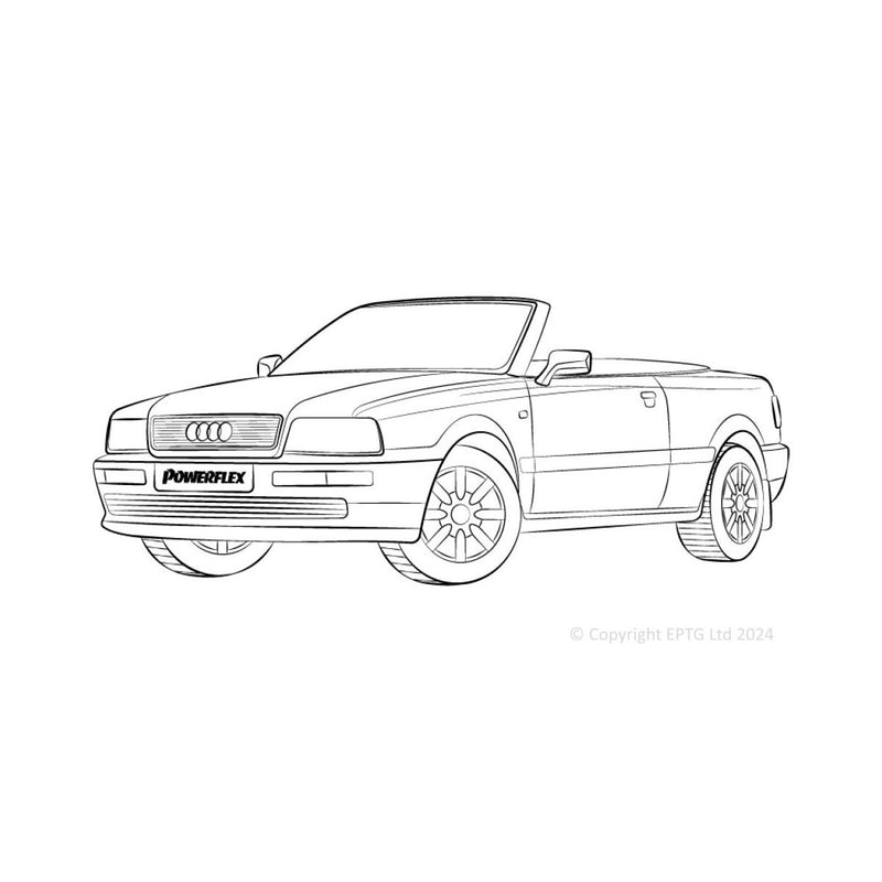 Carica immagine in Galleria Viewer, Schema boccole Powerflex Audi 80 / 90 inc S2/RS2 &amp; Quattro (1976 - 2000) Cabriolet (1992-2000)
