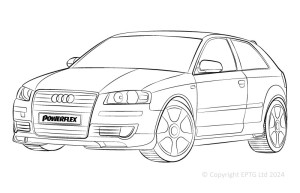 Carica immagine in Galleria Viewer, Silent block Powerflex Audi A3 inc Quattro MK2 8P (2003-2012)

