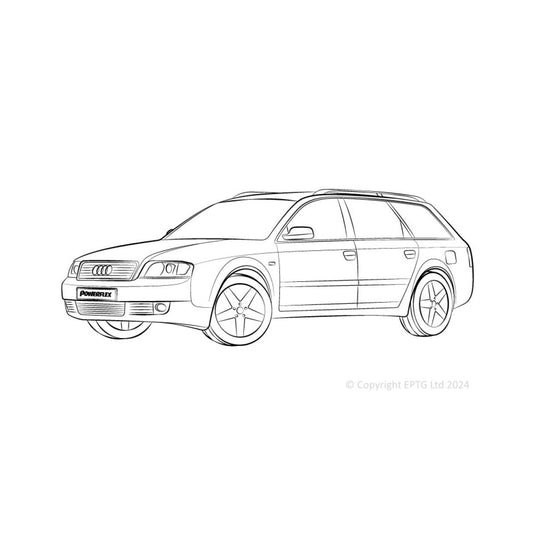 Schema boccole Powerflex Audi A6 anteriore (1998-2001)