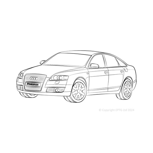 Schema boccole Powerflex Audi A6 Quattro (1997-2005)