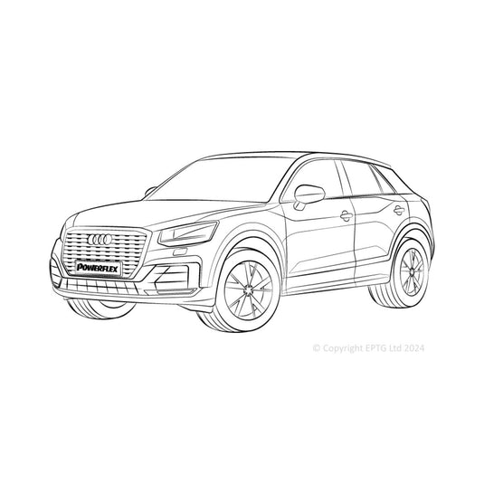 Silent block Powerflex Audi Q2 2WD simple braccio (2017-)