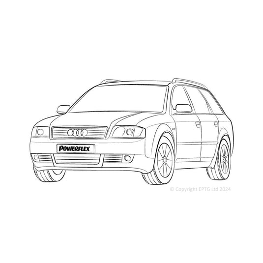 Schema boccole Powerflex Audi RS6 anteriore (2002-2005)