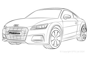 Silent block Powerflex Audi TT / TTRS Mk3 FV/8S (2014-)